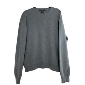 Banana Republic Men's sz XL 100% Cotton crew neck Ribbed Chunky Sweater